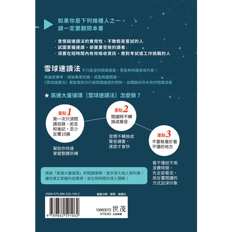 雪球速讀法【暢銷新裝版】:累積雜學資料庫,達到看書十倍速,大考小考通通難不倒 雪球速讀法【暢銷新裝版】:累積雜學資料庫,達到看書十倍速,大考小考通通難不倒