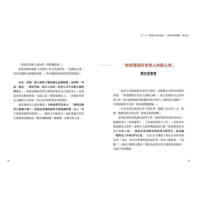 與其事後越想越氣,不如當場這樣反擊:別把所有不對勁都當成過度反應,認清似是而非的性別誤區,一招反制歧視與偏見,走跳江湖必練的「語言防身術」! 與其事後越想越氣,不如當場這樣反擊:別把所有不對勁都當成過度反應,認清似是而非的性別誤區,一招反制歧視與偏見,走跳江湖必練的「語言防身術」!