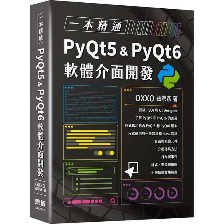 一本精通：PyQt5 & PyQt6 軟體介面開發【金石堂、博客來熱銷】