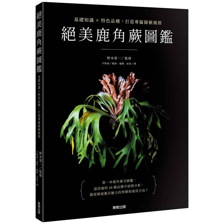 絕美鹿角蕨圖鑑：基礎知識×特色品種，打造專屬綠植風格【金石堂、博客來熱銷】