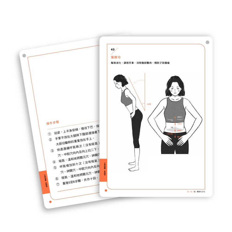 穴道導引時刻微養生日常練習卡 穴道導引時刻微養生日常練習卡