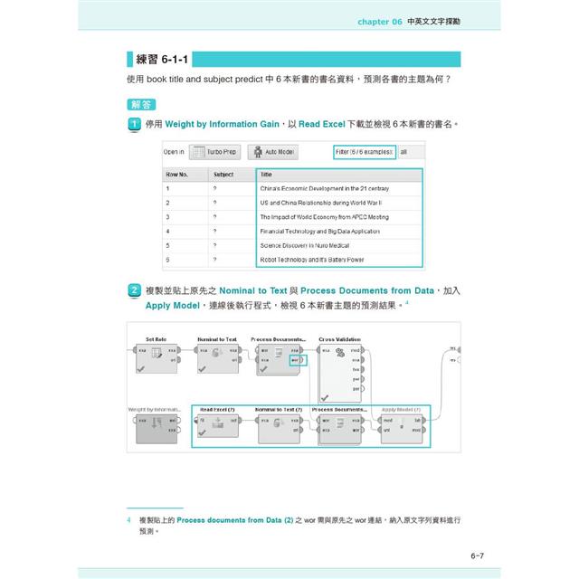 大數據分析實務:RapidMiner之應用 大數據分析實務:RapidMiner之應用
