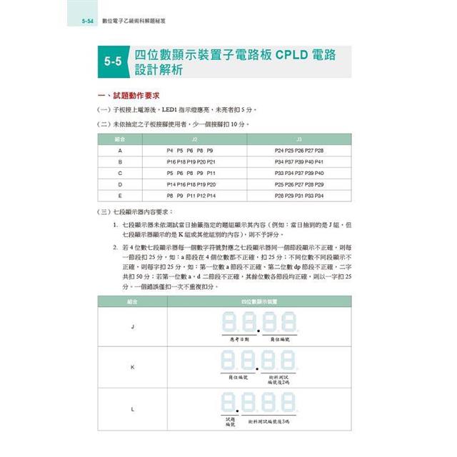 技術士技能檢定:數位電子乙級術科解題秘笈 技術士技能檢定:數位電子乙級術科解題秘笈