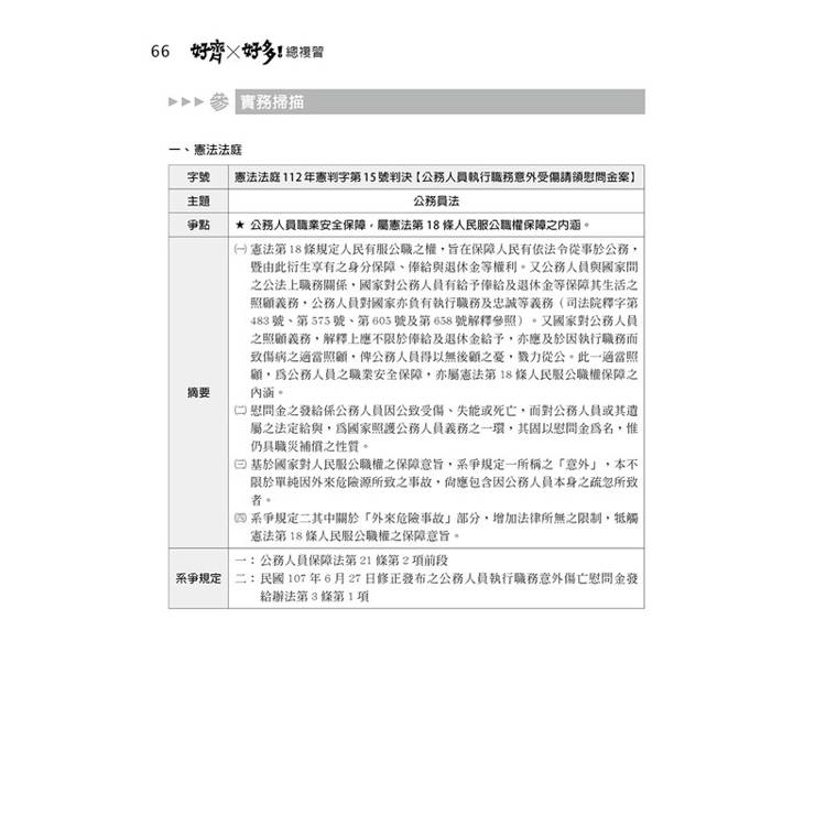 好齊好多!總複習—2024律師、司法官第二試 好齊好多!總複習—2024律師、司法官第二試