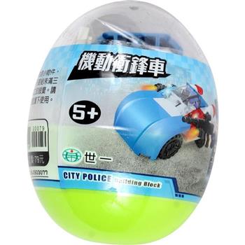 機動衝鋒車-機動警隊扭蛋積木