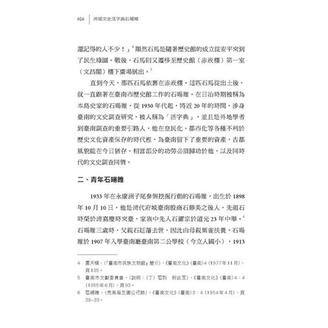 成為臺南:府城文史活字典石暘睢 成為臺南:府城文史活字典石暘睢