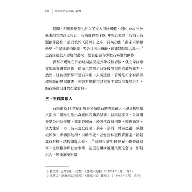 成為臺南:府城文史活字典石暘睢 成為臺南:府城文史活字典石暘睢