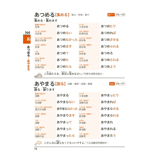 金石堂 新制對應朗讀版日本語動詞活用辭典n3 N4 N5單字辭典 25k Mp3