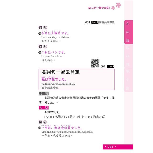 日檢單字+文法一本搞定N5 (QR) 日檢單字+文法一本搞定N5 (QR)