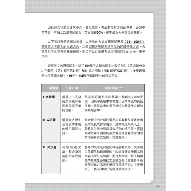 不是權威不出書 英文名師教你征服警專英文3題 金石堂