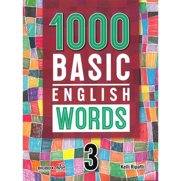 1000 Basic English Words 3 (with Code)【金石堂、博客來熱銷】