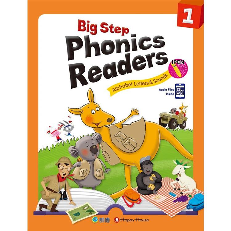 Big Step Phonics Readers 1(附全書音檔 QR CODE) (支援iPEN點讀筆)【金石堂、博客來熱銷】