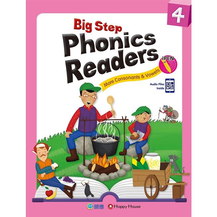 Big Step Phonics Readers 4(附全書音檔 QR CODE) (支援iPEN點讀筆)【金石堂、博客來熱銷】
