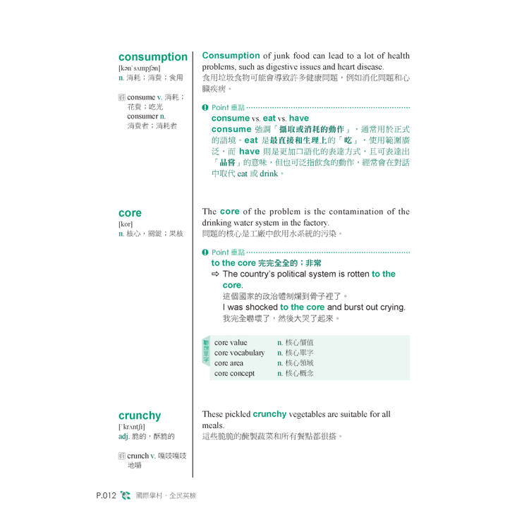 全新!NEW GEPT 全民英檢單字大全【中高級】:備考全民英檢唯一推薦單字書!收錄 12 大必考主題,精準掌握出題傾向及重要考點(附線上音檔 QR 碼) 全新!NEW GEPT 全民英檢單字大全【中高級】:備考全民英檢唯一推薦單字書!收錄 12 大必考主題,精準掌握出題傾向及重要考點(附線上音檔 QR 碼)
