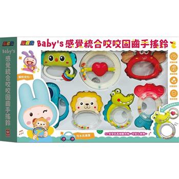 忍者兔 Baby，s感覺統合咬咬固齒手搖鈴