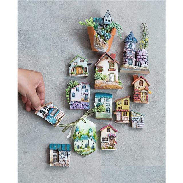 自由彩繪!歐風童話黏土迷你小鎮 自由彩繪!歐風童話黏土迷你小鎮