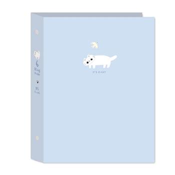 O Cat 斬形貓 6孔收納冊 藍