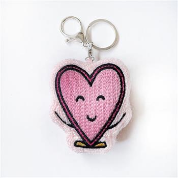 【 nuGen家族】愛心頭刺繡充棉吊飾