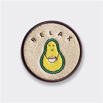 【 nuGen家族】暖暖刺繡杯墊（米）