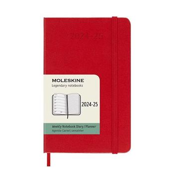 2024-2025【MOLESKINE】週記18M硬殼-口袋型紅