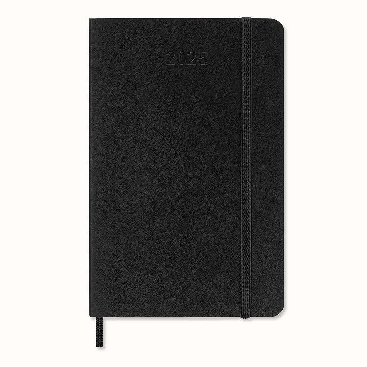 【MOLESKINE】2025週記手帳12M軟皮口袋黑 - 週記_軟皮口袋黑