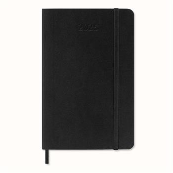 【MOLESKINE】2025橫式週記12M軟皮口袋黑