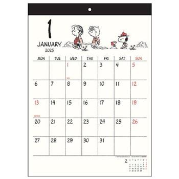 2025年 Sunstar 簡易掛曆-史努比