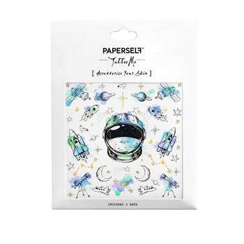 Paperself刺青貼紙-絢爛銀河 Space 2