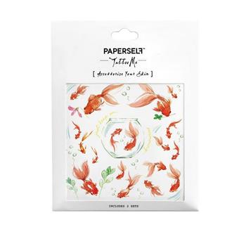 Paperself刺青貼紙-夏日祭典 Gold Fish 3