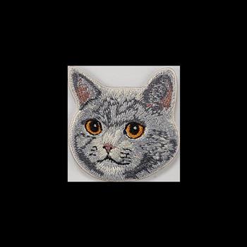 刺繡貼紙卡片- 英國短毛貓
