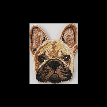 刺繡貼紙卡片- 黑嘴法鬥