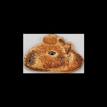 刺繡貼紙卡片- 水豚君