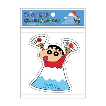蠟筆小新 防水貼紙-富士山