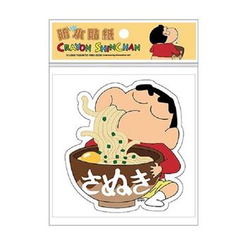蠟筆小新 防水貼紙-吃拉麵