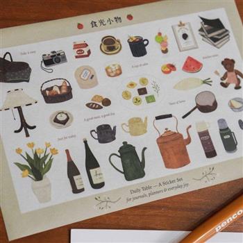 《小島散步》料理手帳貼紙_食光小物