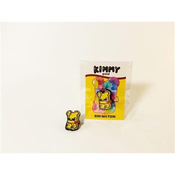 Kinmaton金馬桶鴻運小徽章-KIMMY  BEAR財運黃