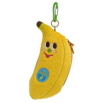 Gladee 香蕉造型有拉鍊悠遊票卡零錢包綠色