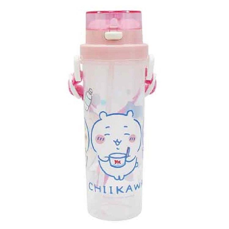 吉伊卡哇 小巧吸管水壺500ml-粉