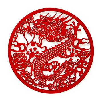 【好運龍總來】毛氈春聯掛飾