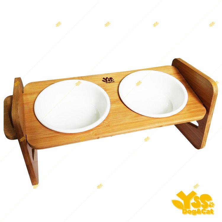 職人木匠原木瓷碗W型－斜碗－雙碗