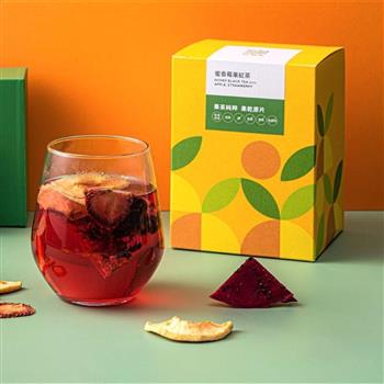 Hoiis 好集食 蜜香莓果紅茶(內含蘋果草莓片)8.5g*6入/盒