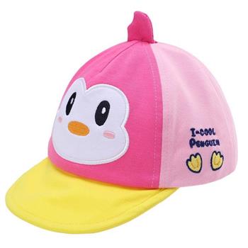 【2024夏季】童粉色企鵝軟眉帽