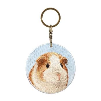 Emjour雙面刺繡吊飾-天竺鼠