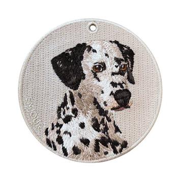 雙面刺繡吊飾 - 大麥町