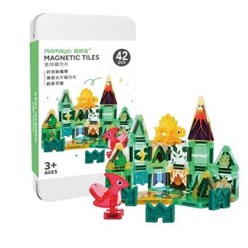 【mamayo】迷你磁力片-森林恐龍(42pcs)
