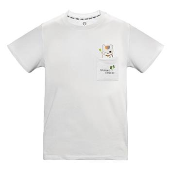 夏目友人帳-刺繡口袋T-shirt(幸運草)-S【金石堂、博客來熱銷】