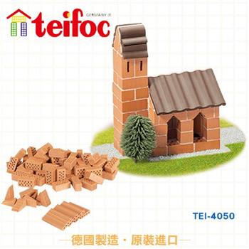 【德國teifoc】DIY益智磚塊建築玩具-迷你小教堂 TEI4050【金石堂、博客來熱銷】