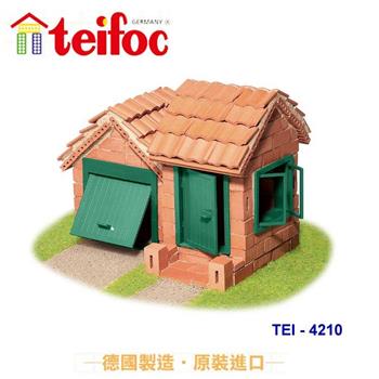 【德國teifoc】DIY益智磚塊建築玩具-磚築小別墅 TEI4210【金石堂、博客來熱銷】