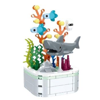 療癒舒壓系列積木-鯊魚(111片)