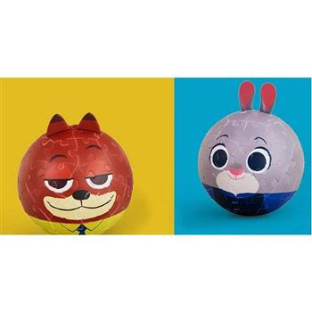 Pintoo 存錢球套裝組拼圖 動物方城市系列茱蒂與尼克